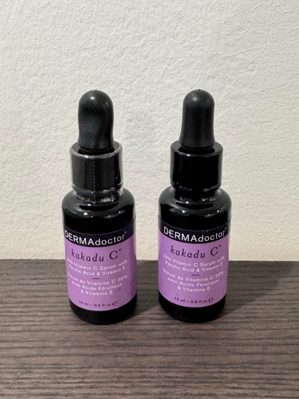 Brand new DERMAdoctor Kakadu C 20% Vitamin C Serum 15ml 2-Pack